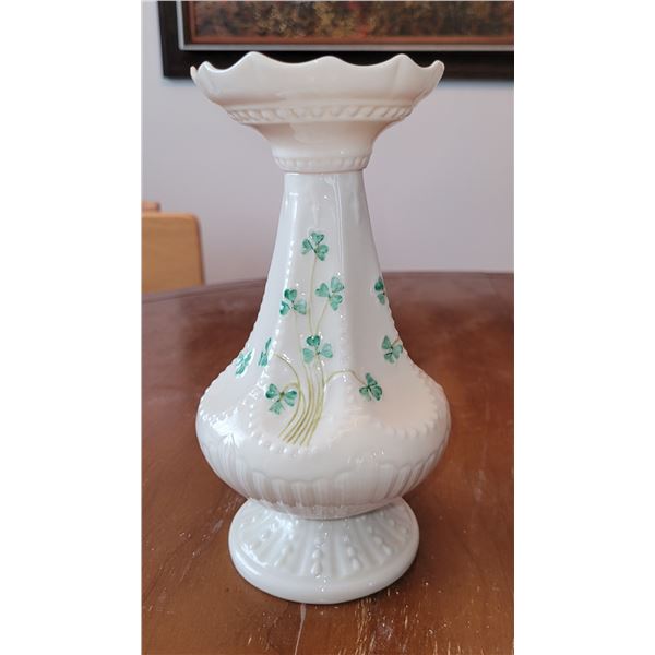 BELLEEK ISLAND VASE 8.75"