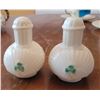 Image 1 : BELLEEK SHAMROCK SALT & PEPPER SHAKER SET