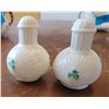 Image 3 : BELLEEK SHAMROCK SALT & PEPPER SHAKER SET