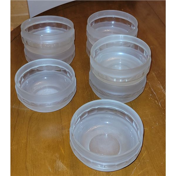 LOT OF 8 ROSENTHAL SUDIO LINE FROSTED SALAD BOWLS