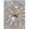 Image 1 : 10K GOLD PEARL RING COMES WITH APPRAISAL