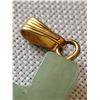 Image 3 : SMALL BC JADE CROSS PENDANT GOLD CLASP
