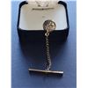 Image 1 : MENS SWANK DIAMOND GOLD TIE PIN WITH BOX