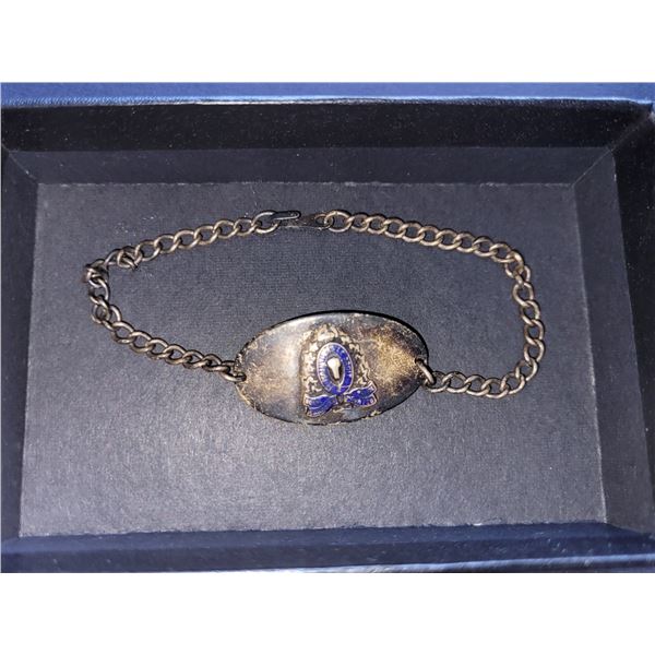STERLING SILVER RCMP MENS BRACELET