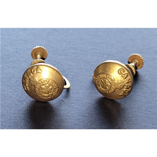 RCMP LADIES SCREW BACK EARRINGS VINTAGE