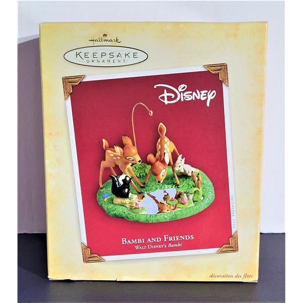 DISNEY BAMBI AND FRIENDS KEEPSAKE ORNAMENT NEW IN BOX