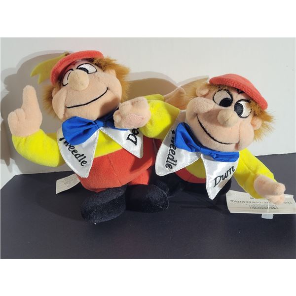 NWT DISNEY TWEELE DEE/DUM PLUSH BEAN BAG TOY