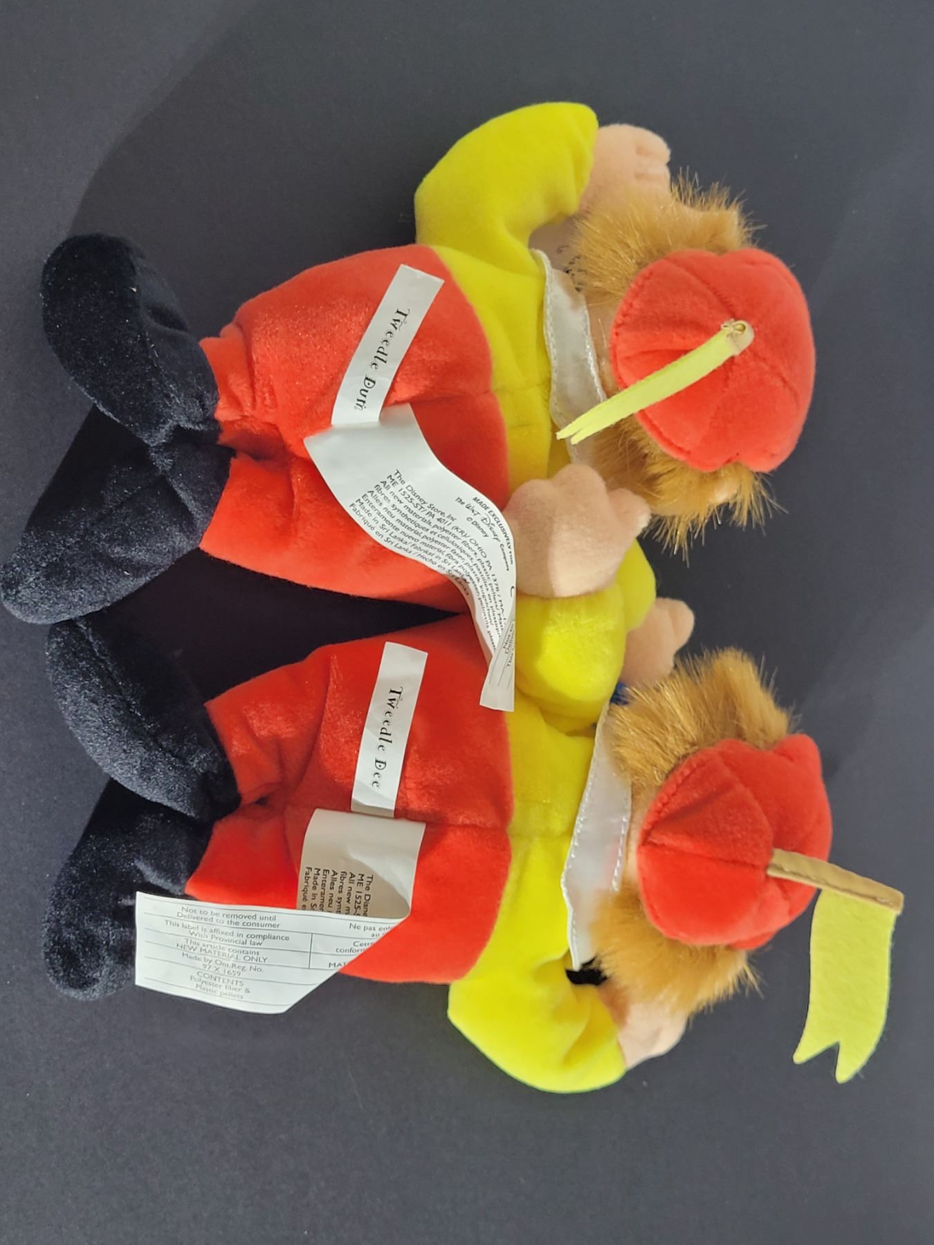 NWT DISNEY TWEELE DEE/DUM PLUSH BEAN BAG TOY