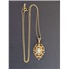 Image 6 : FILIGREE 14K OPAL PENDANT AND NECKLACE