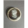Image 1 : STUNING MARCASITE CAMEO BROOCH