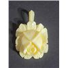 Image 1 : REAL IVORY ROSE PENDANT