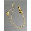 Image 1 : GOLD NECKLACE WITH SCISSOR PENDANT