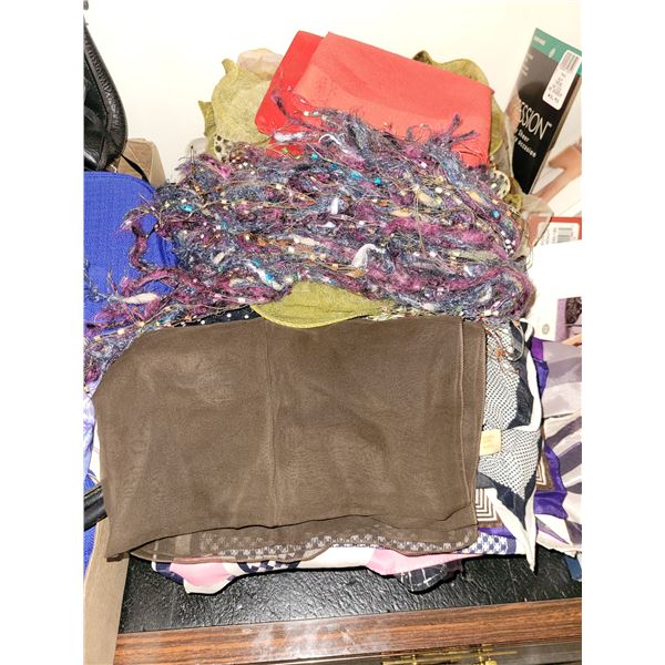 FLAT OF APPROX 50 SCARVES