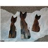 Image 5 : LOT OF 3 WOODEN CAT DECOR