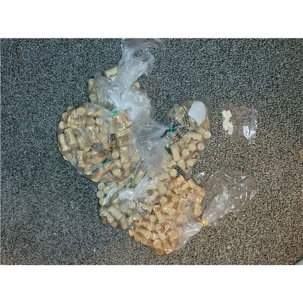 BAGS OF WINE CORKS