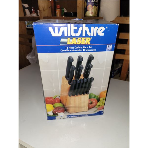 NEW WILTSHIRE LASER 13 PIECE KNIFE SET