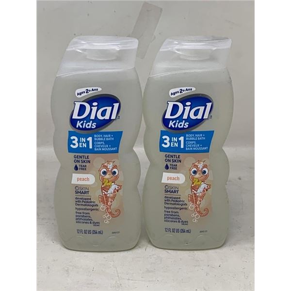 NEW Dial Kids 3in1 Peach Body/Hair + Bubblebath