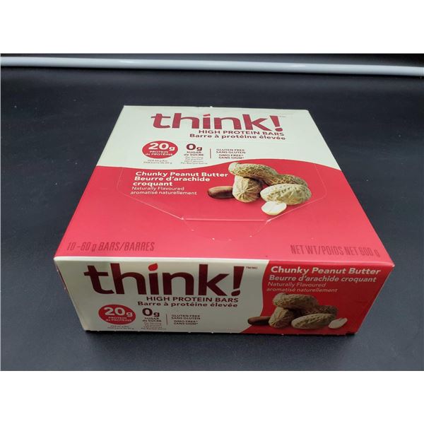 Think High Protein Bars-Chunky Peanut Butter (10 x 60g)