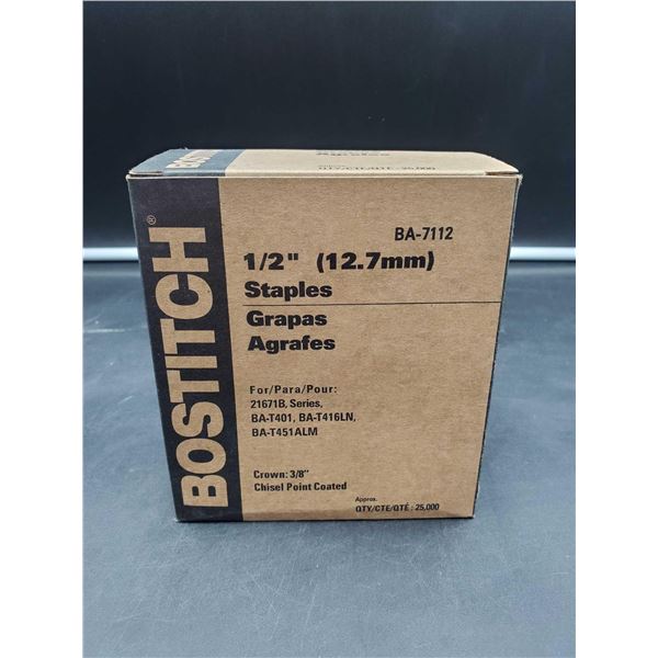 Bostitch 1/2 inch staples (25000 count)