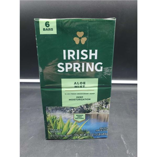 Irish Spring Aloe Mist Bar Soap (6 x 104.8g)