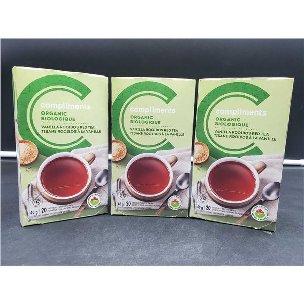 Organic Vanilla Rooiboos Red Tea (3 x 20 Sachets)