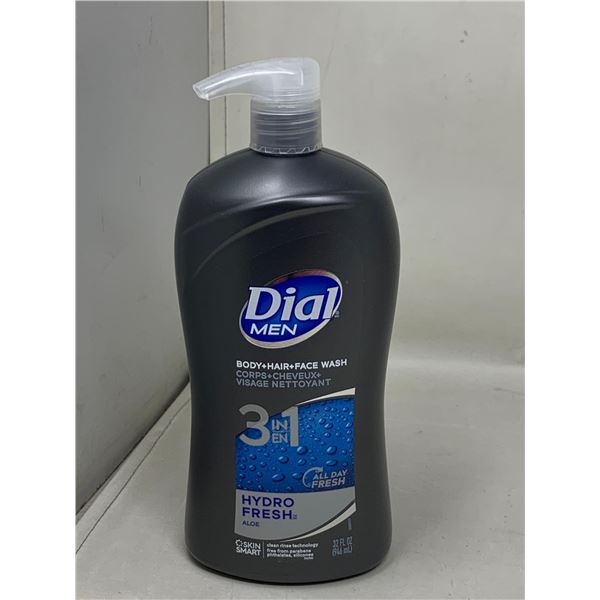 Dial 3 in 1 Men's Hydro Fresh Body, Hair and Face Wash (946ml)
