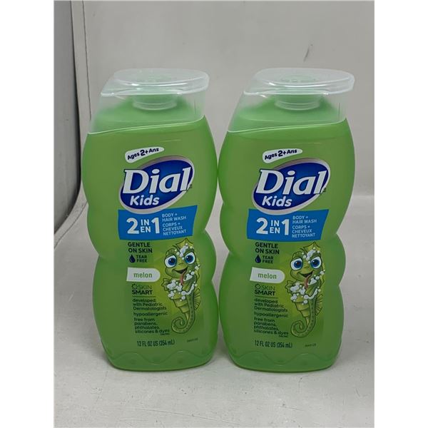 Dial Kids 2 in 1 Melon Body & Hair Wash (2 x 354ml)