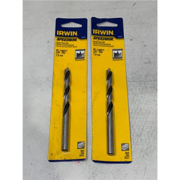 Irwin Speedbor Brad Point Bit (7.9mm x 2)