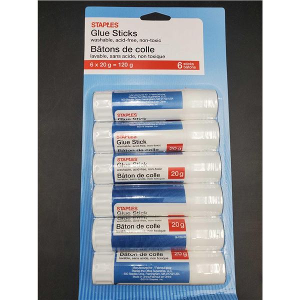 Staples Glue Sticks (6 x 20g)