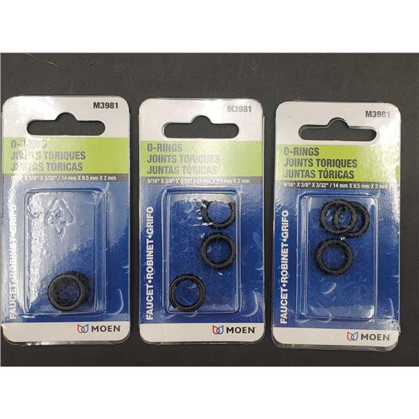 Moen O-Rings (3 x 3)