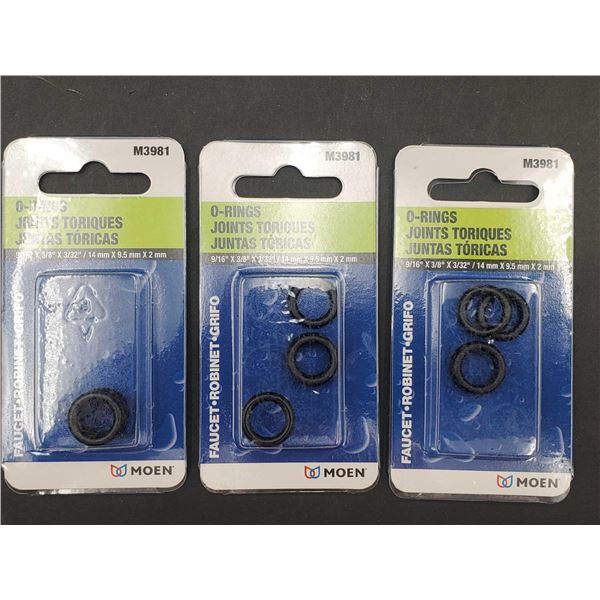 Moen O-Rings (3 x 3)