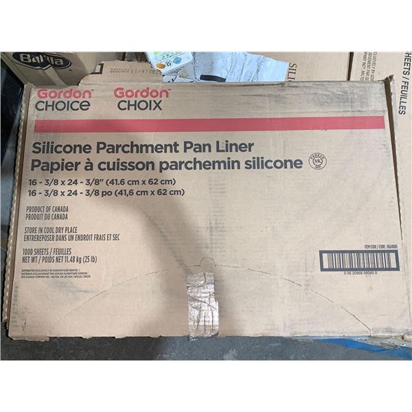 Case of 1000 sheets - Gordon Choice Silicone Parchment Pan Liner (16 3/8 x 24 3/8)