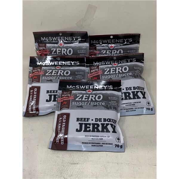 McSweeney's Zero Sugar Beef Jerky (5 x 70g)