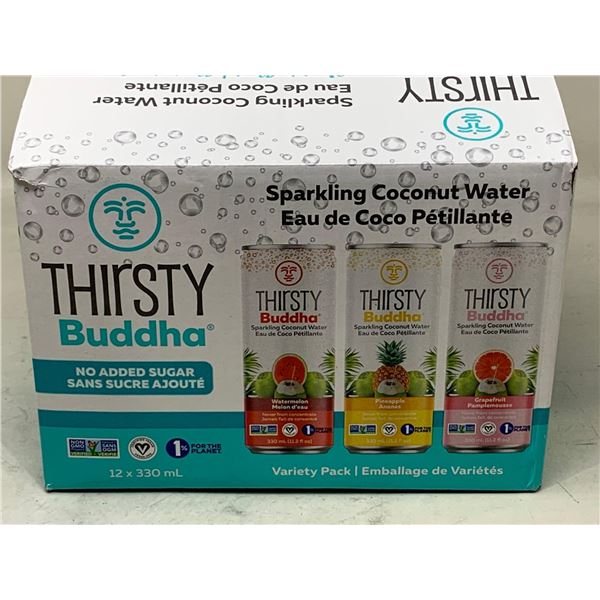 Thirsty Buddha Sparkling Coconut Water (12 x 330ml)