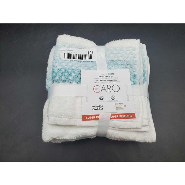 Home Caro 4 Piece Towel set