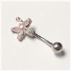 Image 2 : Silver Cubic Zirconia Belly Button, Suggested Retail Value $80