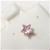 Image 2 : 14K Yellow Gold Pink Cz Nose Pin, Suggested Retail Value $120