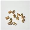 Image 1 : 10K Yellow Gold Pack Of 12 0.72G Earring Backs, Suggested Retail Value $200