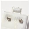 Image 3 : 14K White Gold Diamond (0.28Ct,Si,J-K) Earrings  (~weight 0.44g), Made in Canada, Appraised Retail $