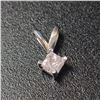 Image 1 : 14K White Gold Diamond (0.25Ct,I3,Light Pink) Pendant (, Made in Canada, Appraised Retail $1190