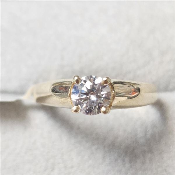 10K Yellow Gold Diamond (0.7Ct,Vs,J-K) Ring (~Size 6.5) (~weight 2.5g), Suggested Retail Value $9500