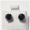 Image 1 : 14K White Gold Black Diamond(2.6ct) Earrings  (~weight 1.41g), Made in Canada, Appraised Retail $214