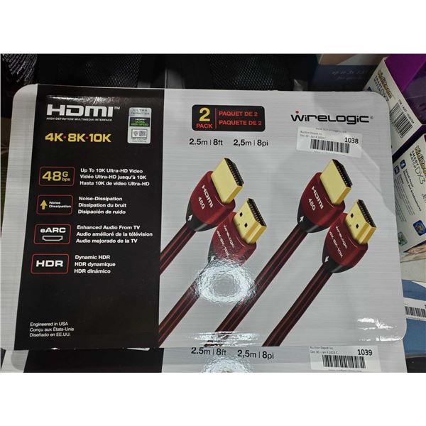 Wirelogic HDMI Cables 2 Pack