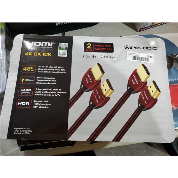 Wirelogic HDMI Cables 2 Pack