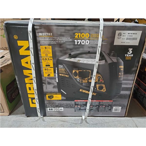 NEW IN BOX Firman Generator 1700 Watt ultra quiet