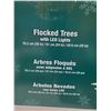 Image 3 : Flocked Trees With LED Lights Set Of 3