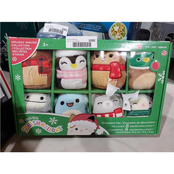 Original Squishmallow Ornament Set Of 8