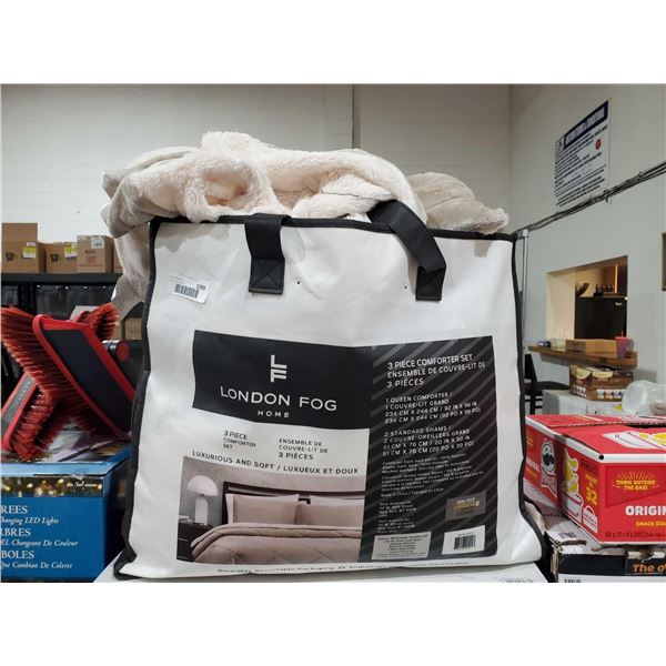 London Fog Home Luxurious And Soft 3 Piece Comforter Set