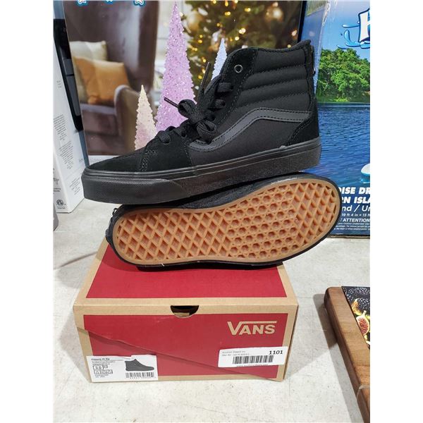 Filmore Hi Zip Black Vans YOUTH Size 3
