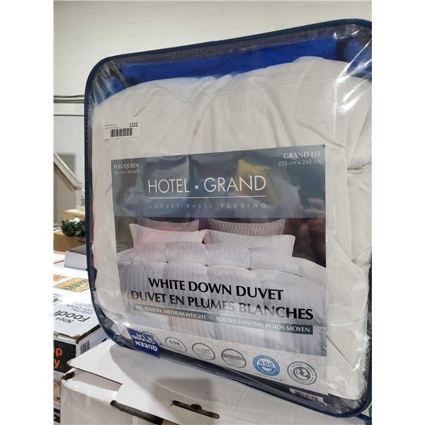 Hotel Grand White Down Duvet Queen
